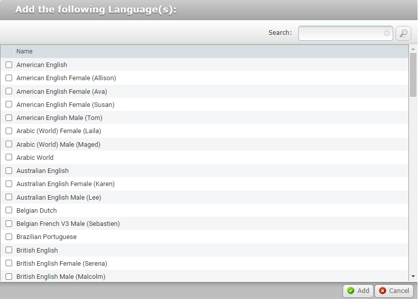 Add Site Voice tab_TTS Lang