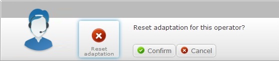 Reset Adaptation Confirmation