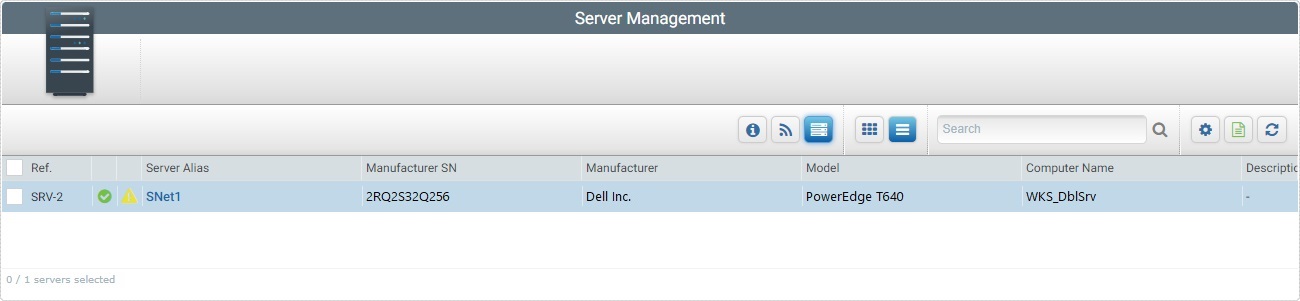 Servers Page Details