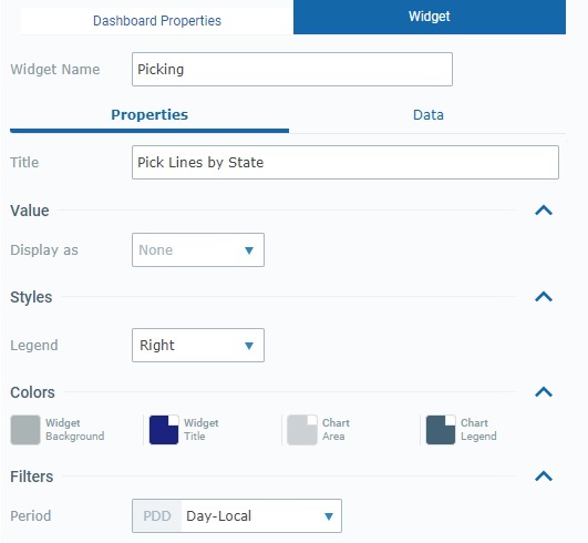 Widget Pie Chart_Properties Tab