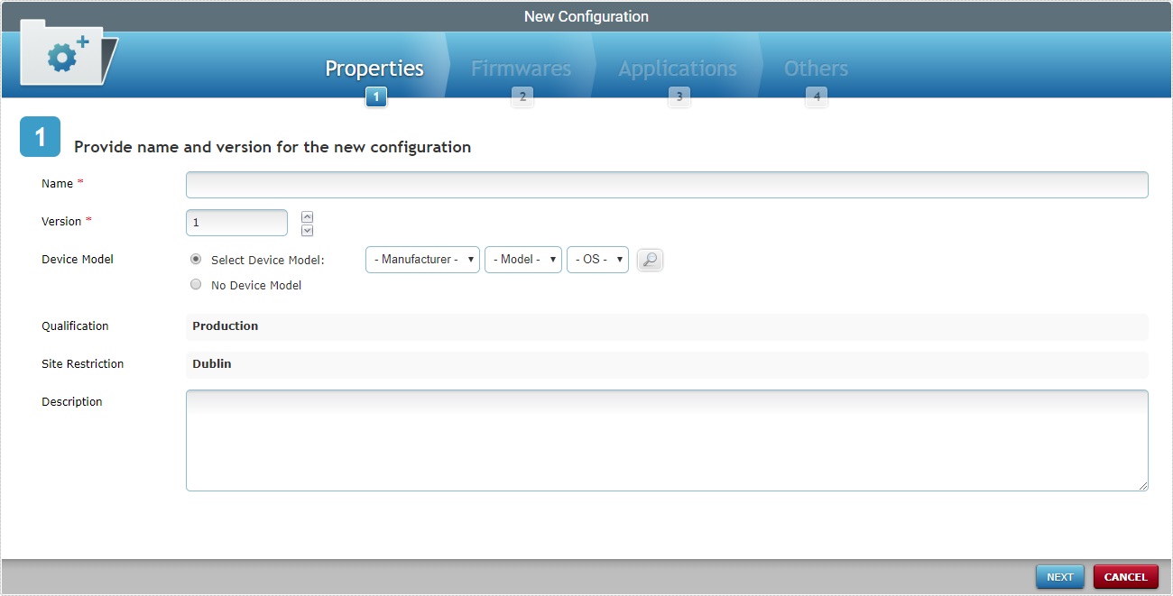 Site Configurations Add A
