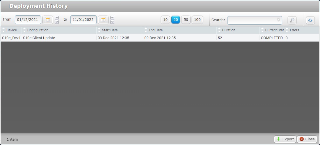 Deployment History_Account