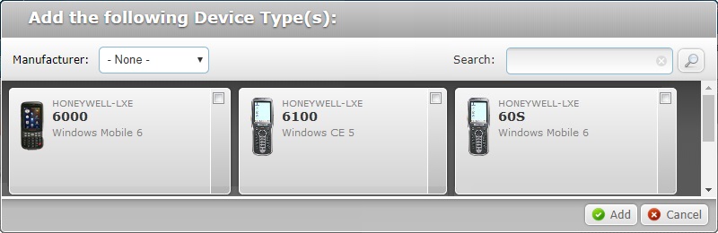 Editing SD Site Details Devices Type Tab