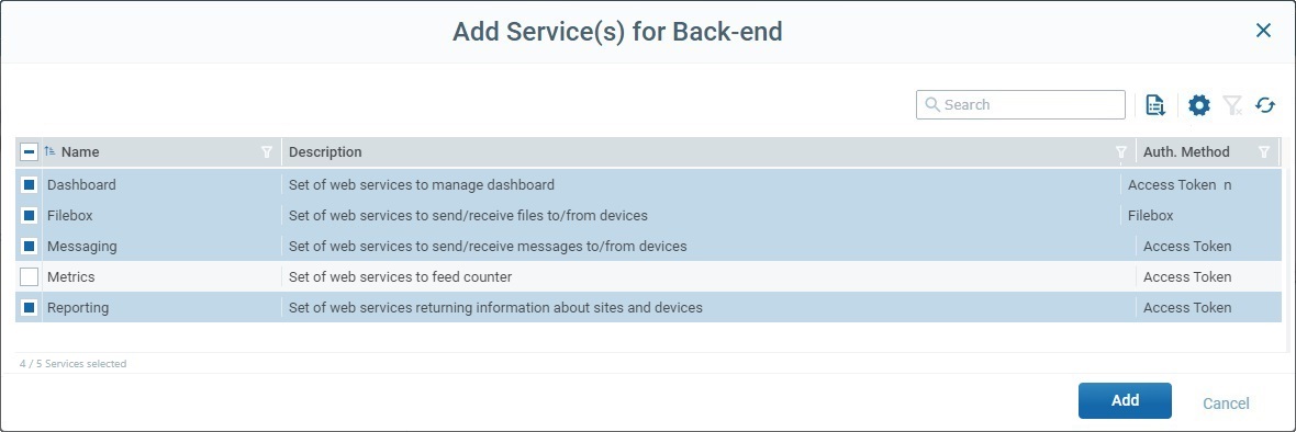 Add Back end services1_A