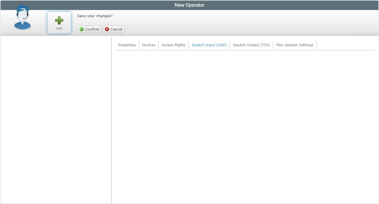 New Operator Speech In Blank Tab Edit A