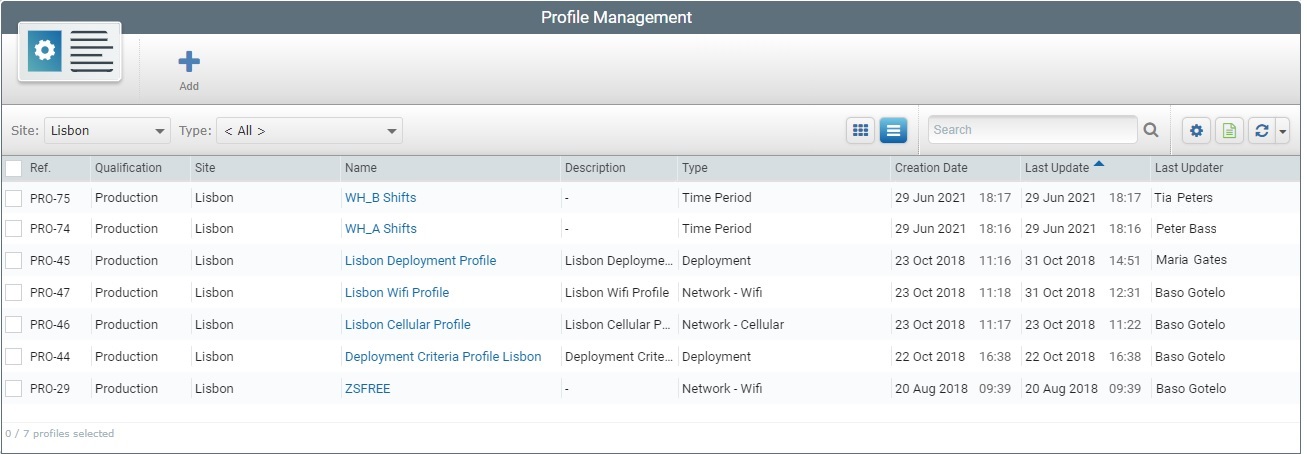 Profile Management Page_SD