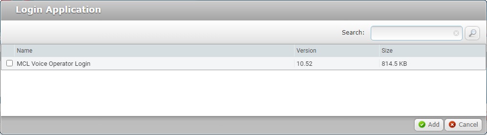 Login App Selection Window