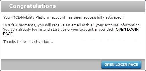 MCL Subscription Manager new account3ab