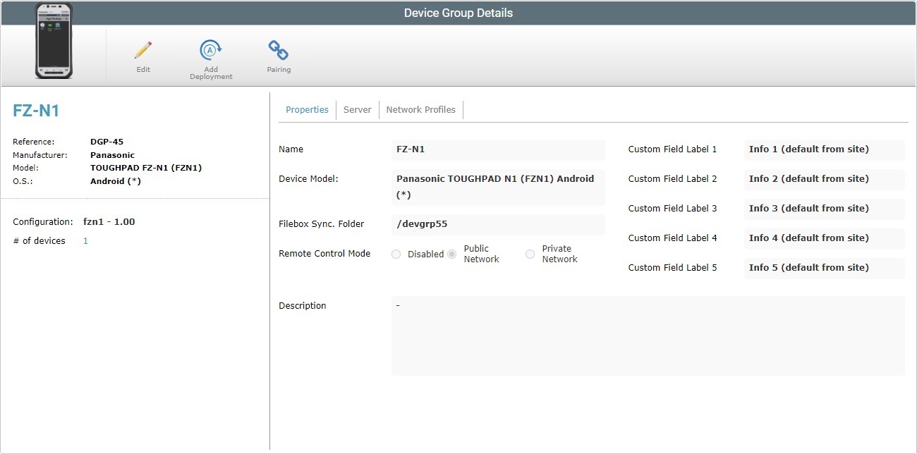 Assign to Dev Group New Deployment Plan Page0