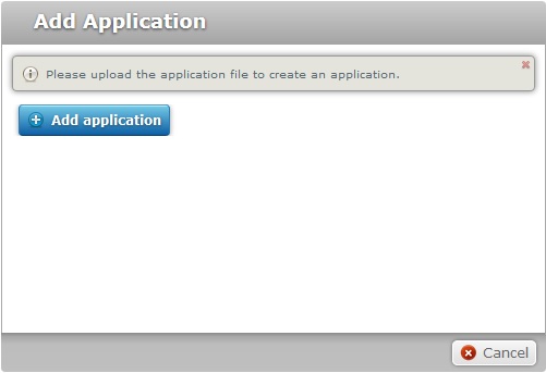Add Application Window