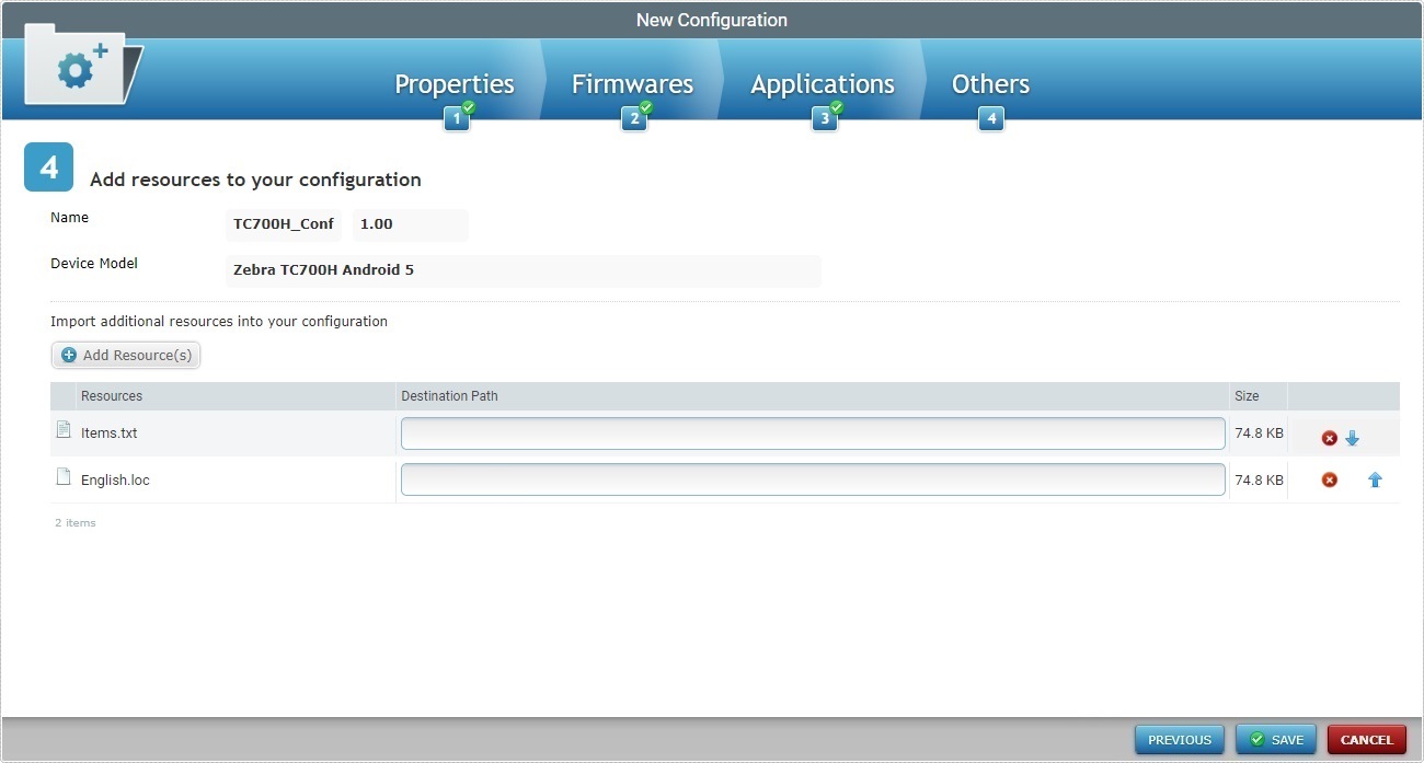 Account New Configuration Step 4 Result