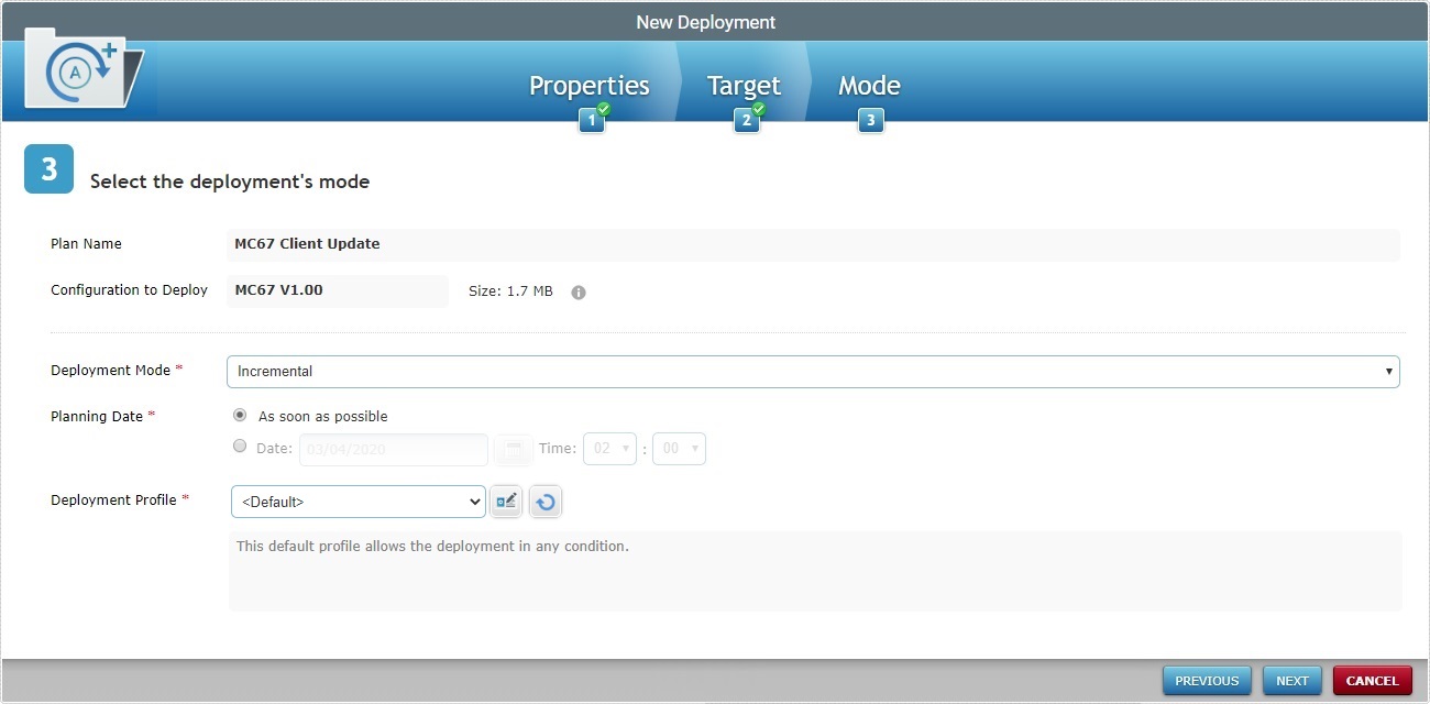 Assign to Group New Deployment Plan Page2_Site