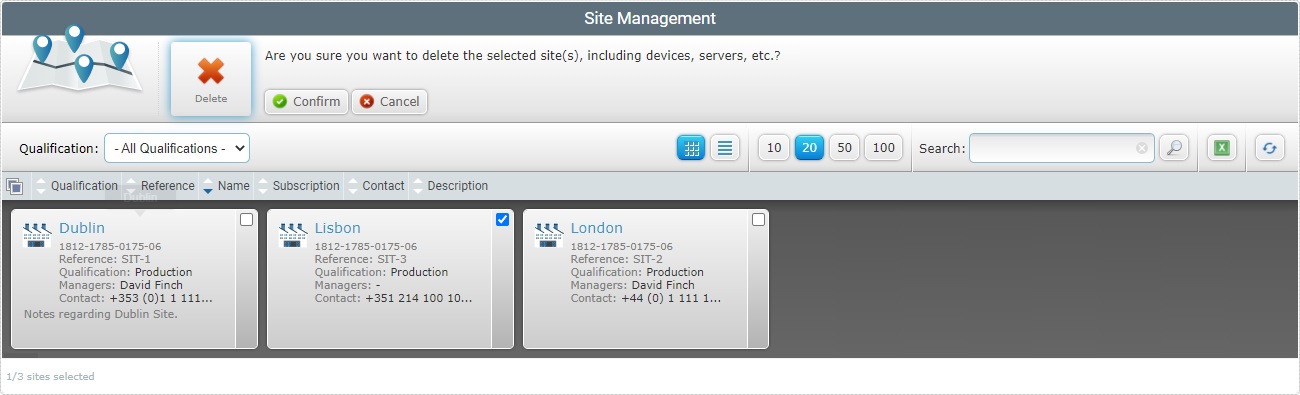 Delete Site Confirmation1