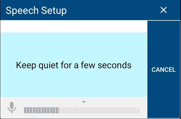 Voice Login App_Calibration_Screen 1