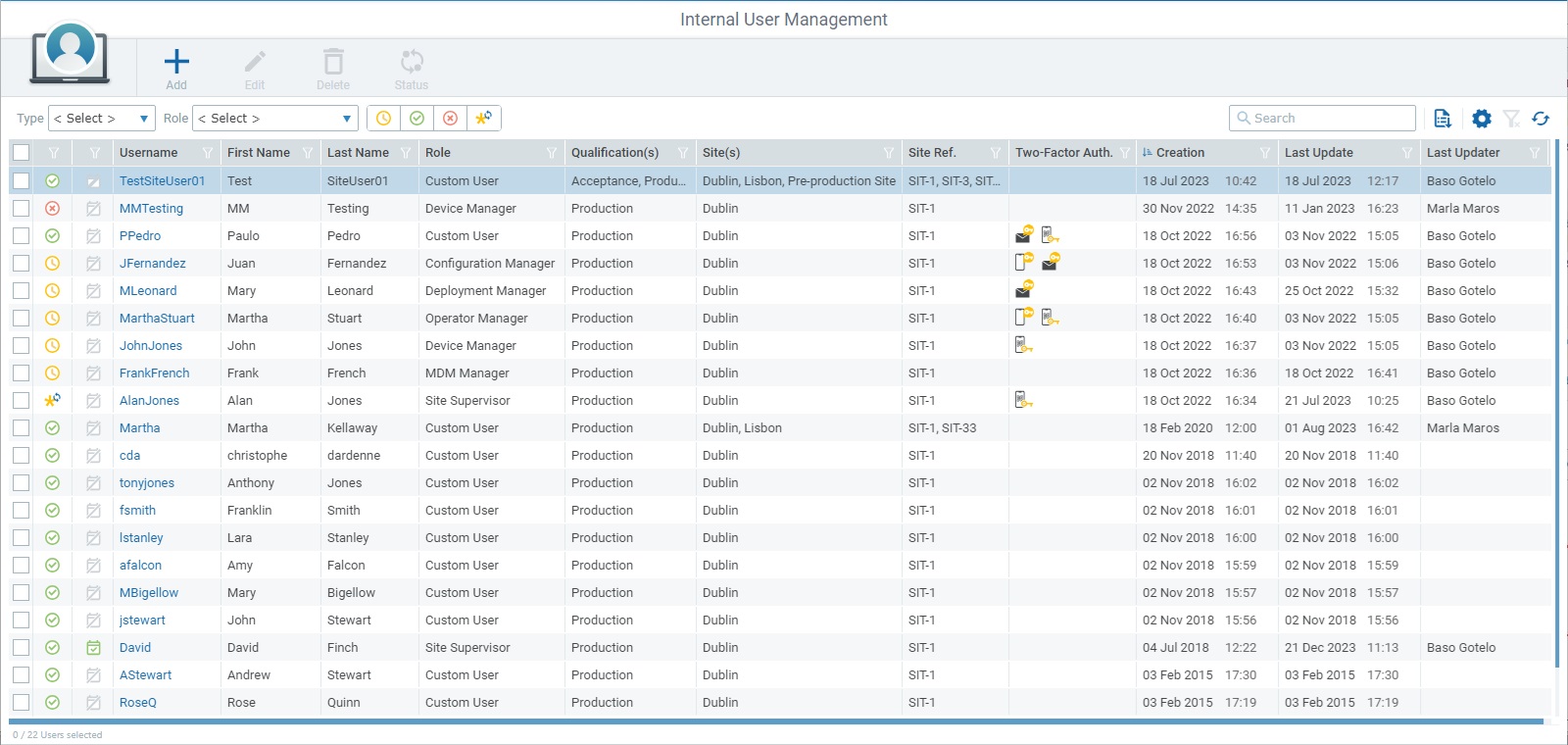 User Management Page_Site