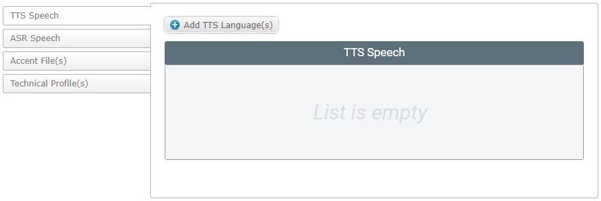 Account Details Voice tab Edit TTS