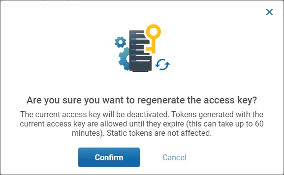Back End Details Page New Access Key