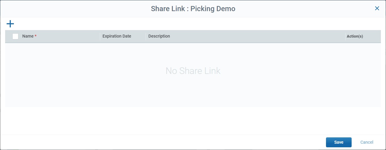 Share Link Popup window_Empty