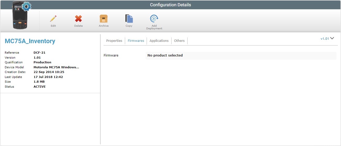 Account Configurations det1