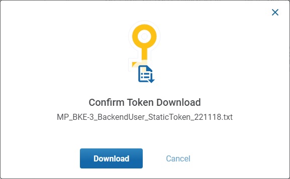 Back-end Static Token download1