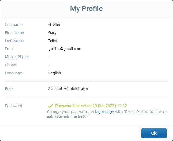My Profile Window_Version B