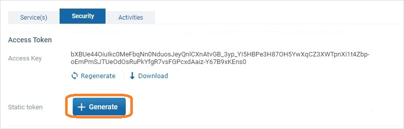Static Token Generate