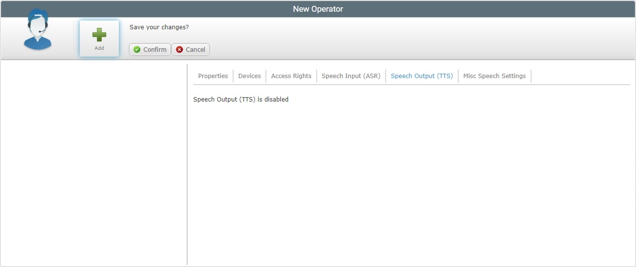 New Operator Speech Out Blank Tab Edit