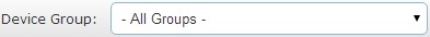 Device Group drop down box
