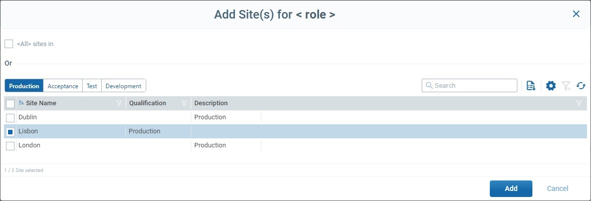 New User Profile_Select Sites Window_2