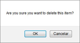 Delete App Confirmation Window