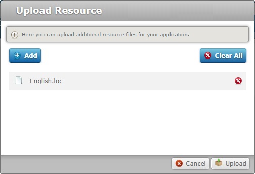 Upload resource window 2