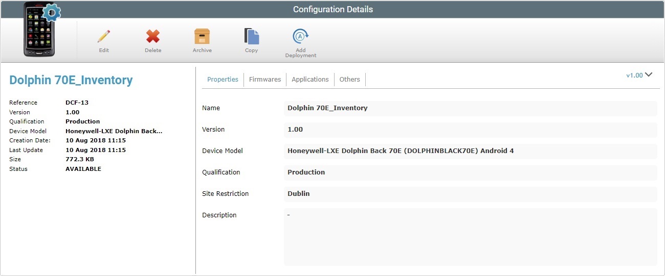 Site Configurations Det Archive0