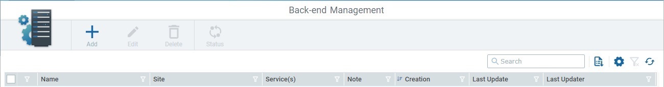 Back_end Management Page_Navigation