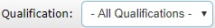 Qualification filter