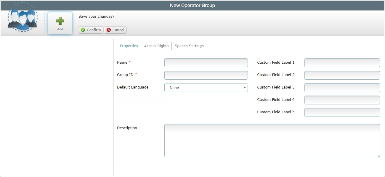 New Operator Group Page Prop Tab