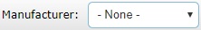 Manufacturer drop down box1