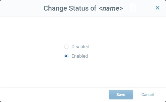 Change Back-end Status Enabled