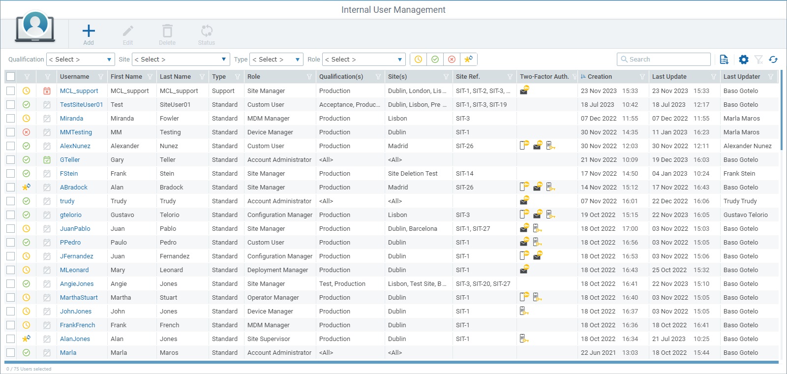 User Management Page_Account