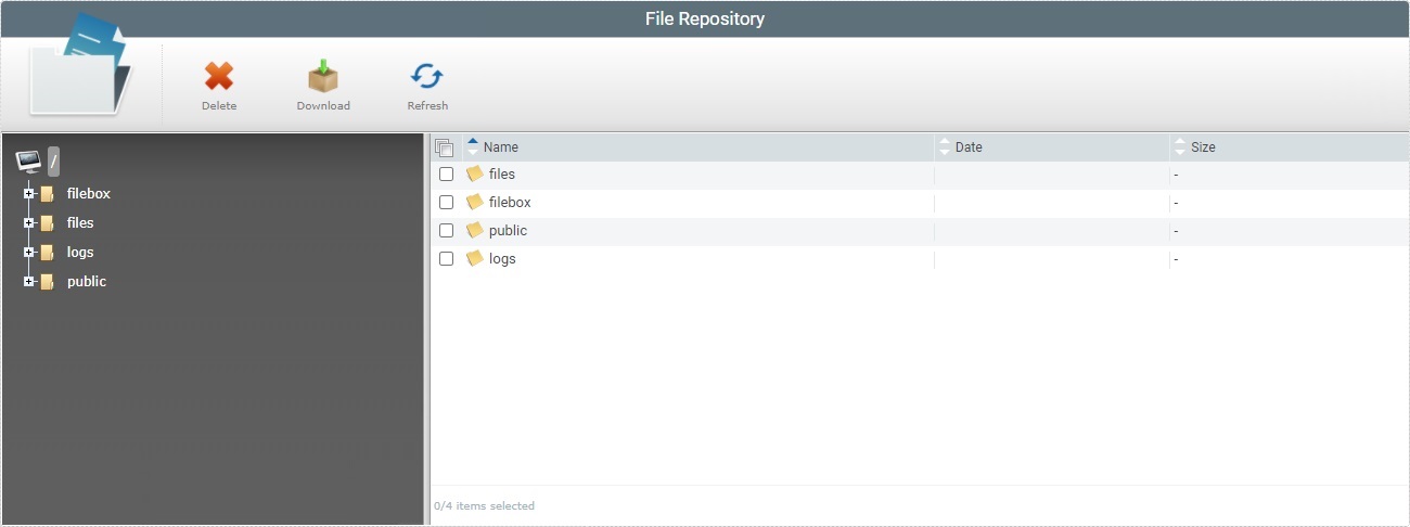 File Repository Page
