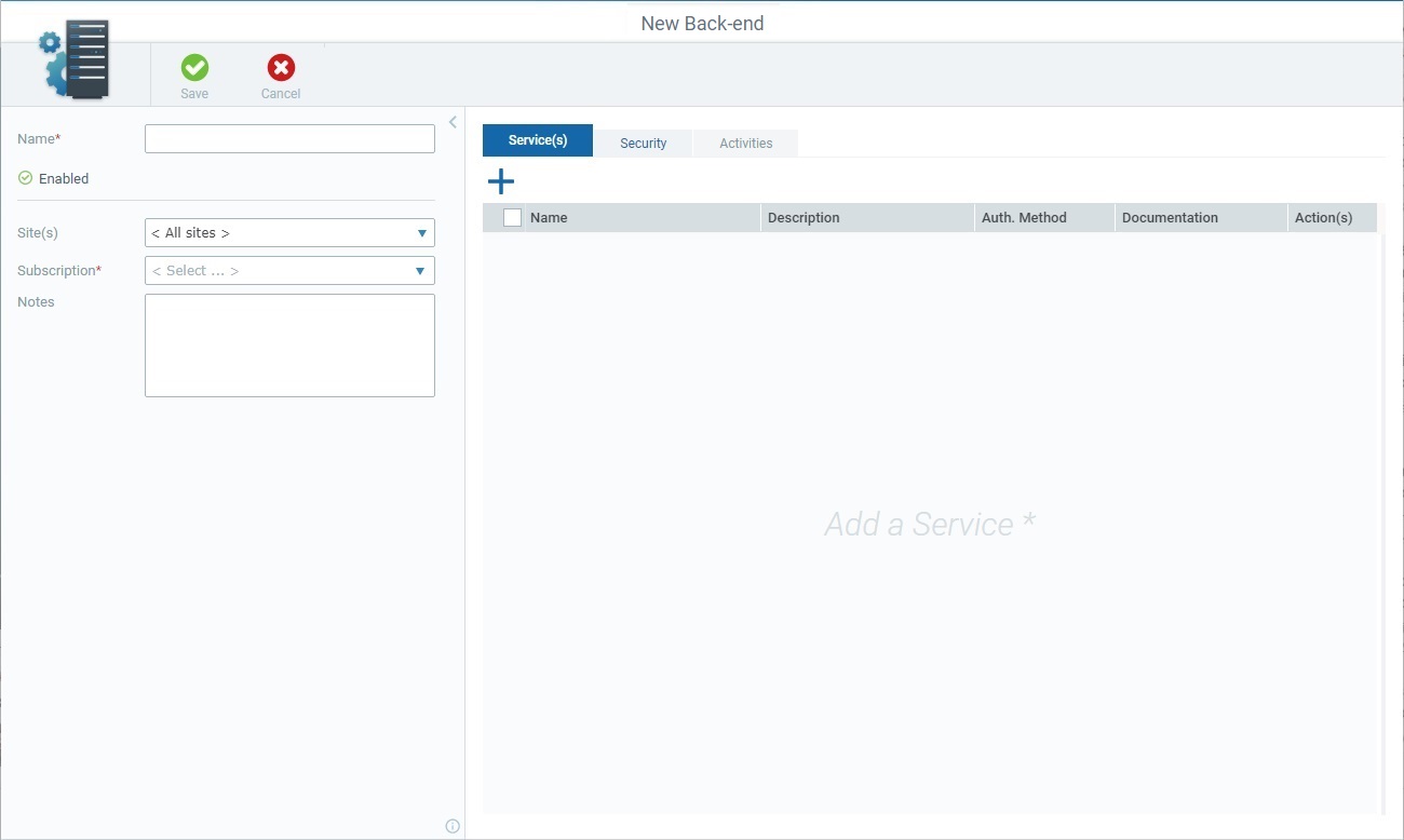 Back End NEW_Services Tab