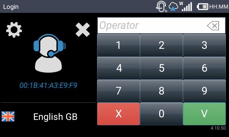 Voice Login App_Main Screen_BT HS