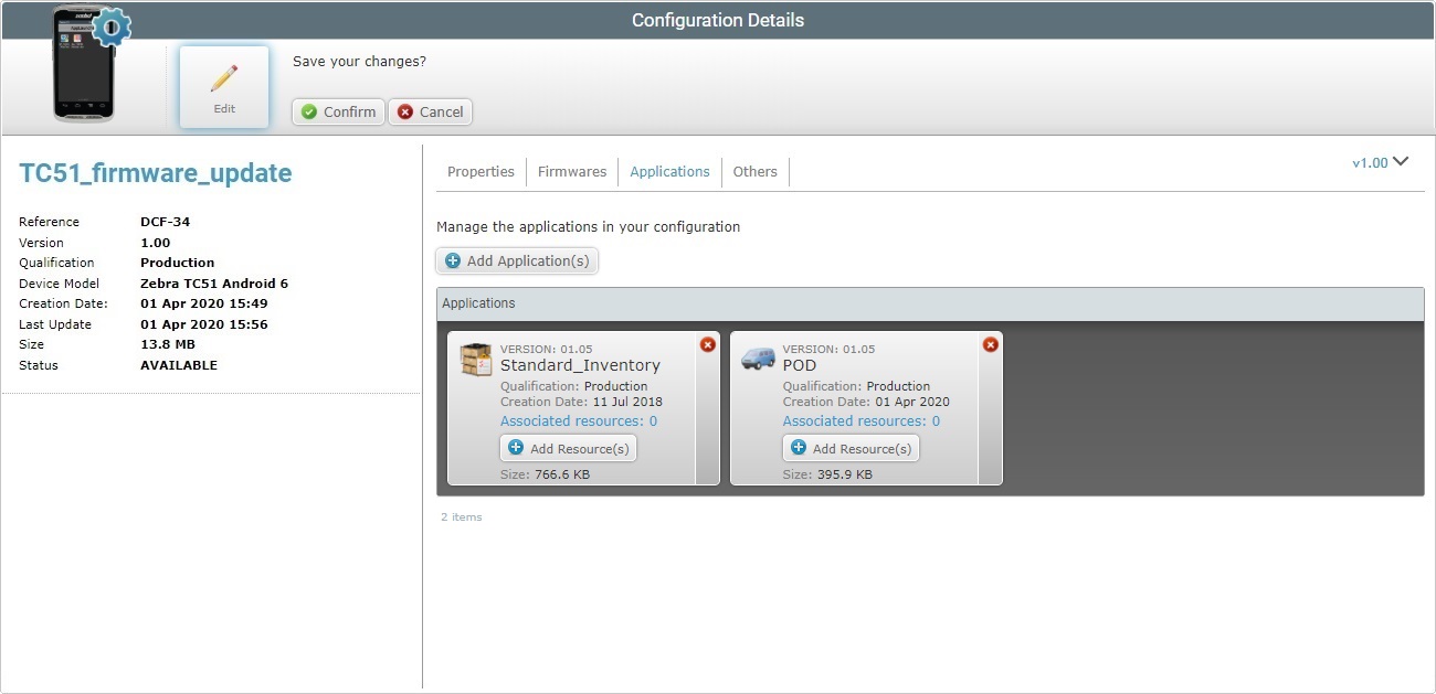 Site Configuration Details App Tab Edit