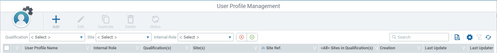 User Profiles Management Navigation_Account