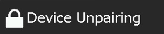 Button Device Unpairing