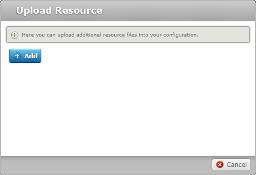 Add Resources Window