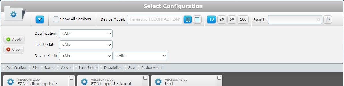 Select a Configuration Window_Site1a