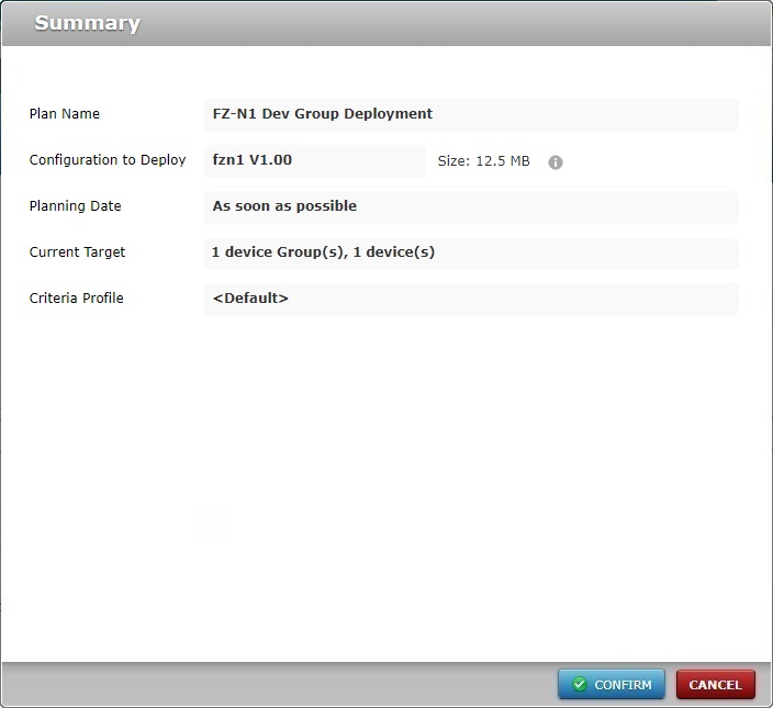 Assign to Group New Deployment Plan Page Dev Group3_Site