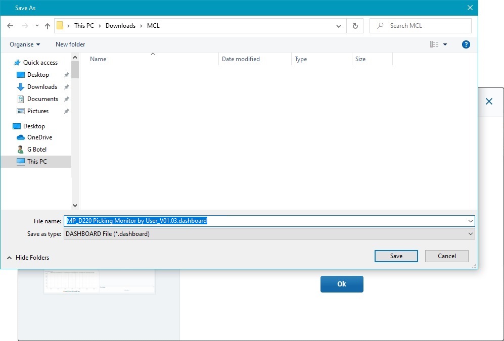 Export Dashboard Popup Window_In Progress0