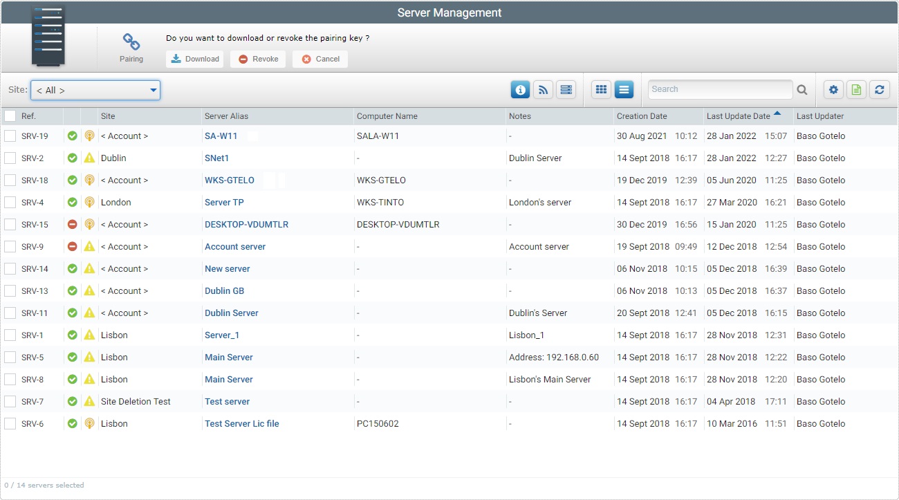 Servers Pairing01_Account