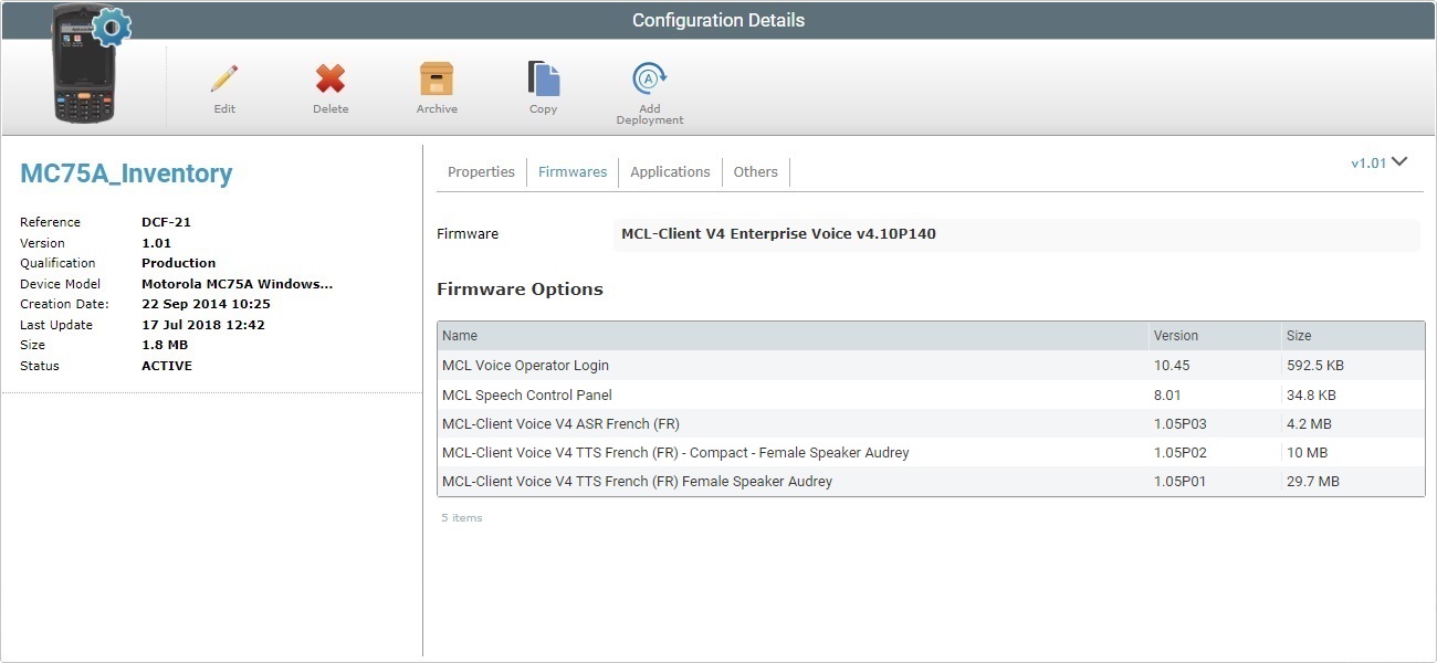 Account Configurations det2